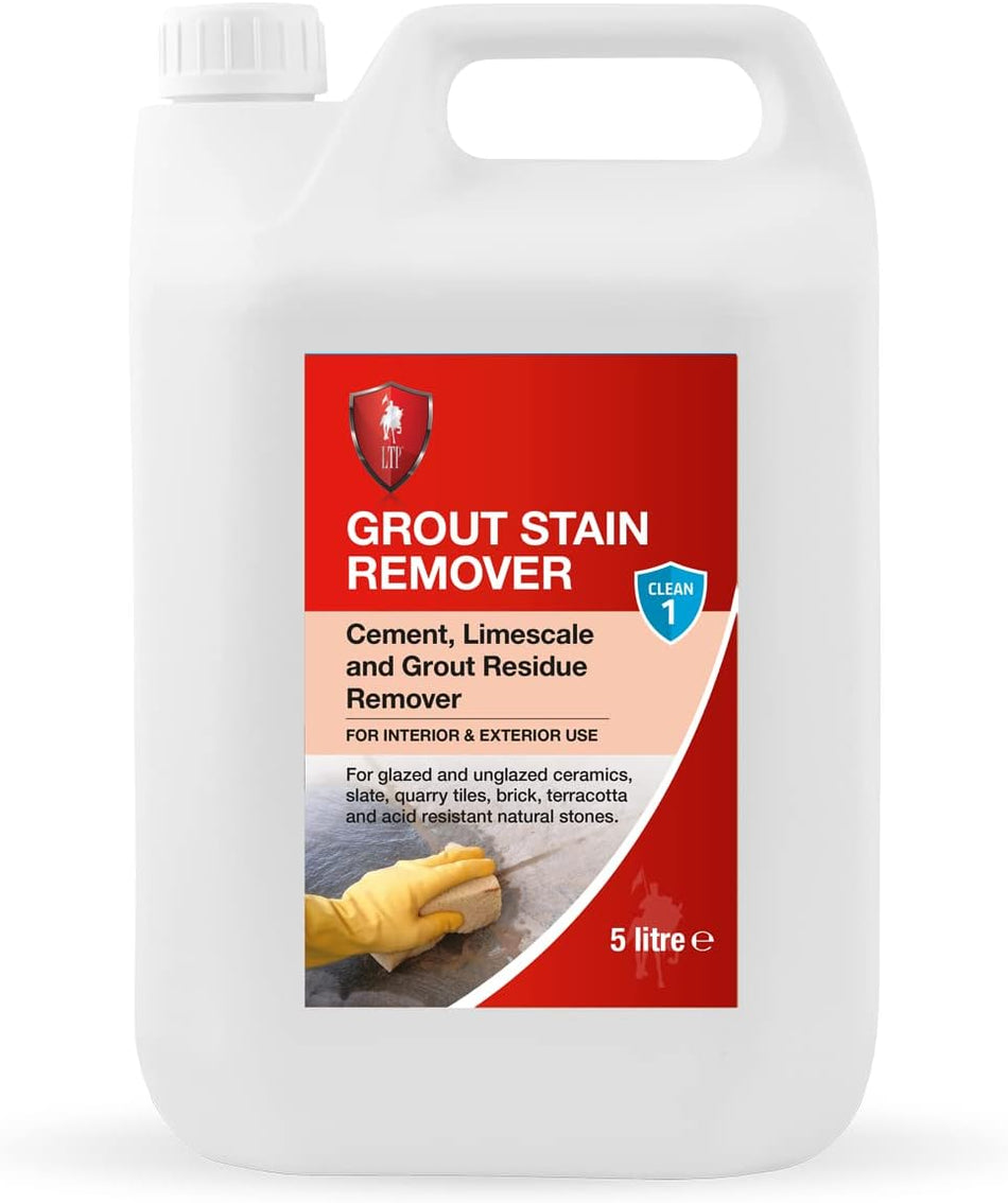LTP Cement, Limescale, Grout Residue and Grout Stain Remover for Interior & Exterior Use