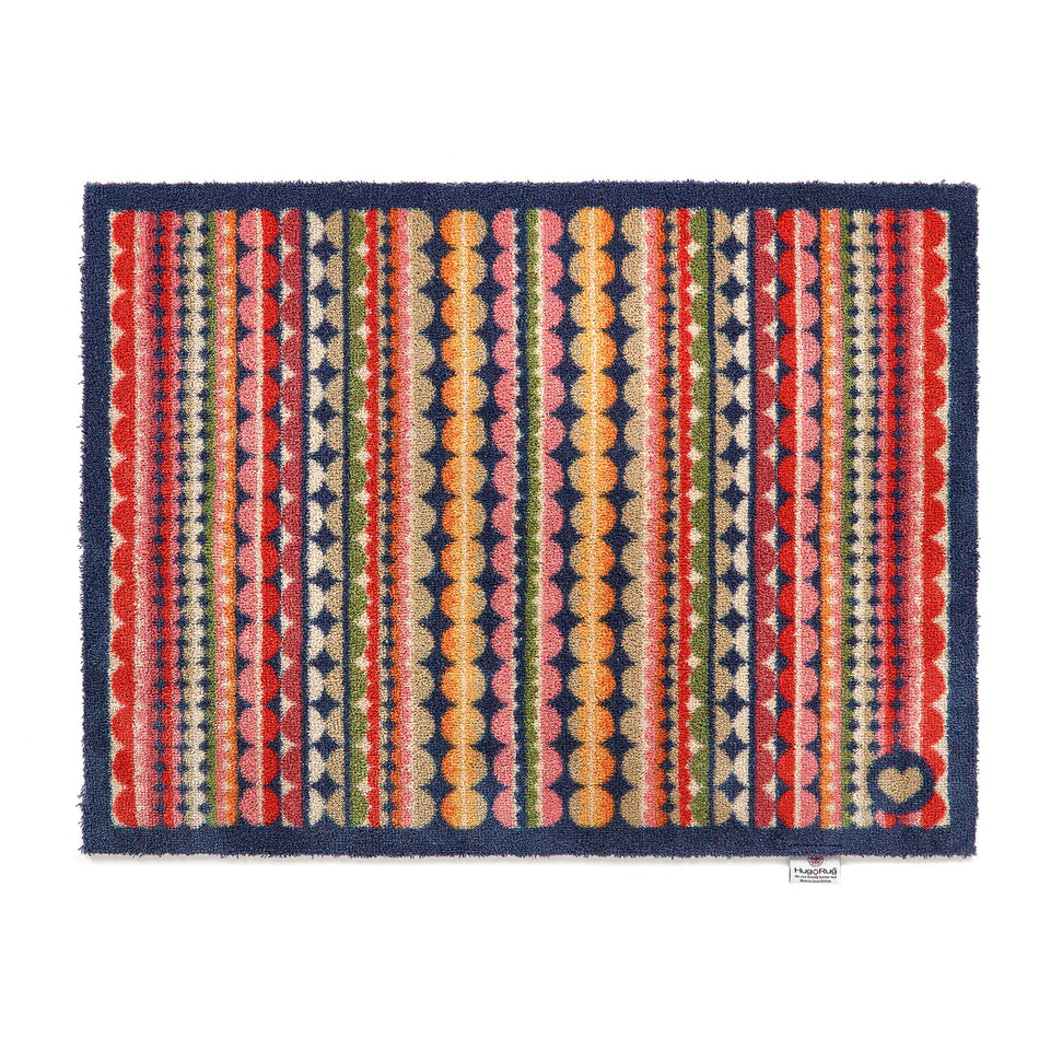 Hug Rug Beady Stripe multicolour stripe charity doormat