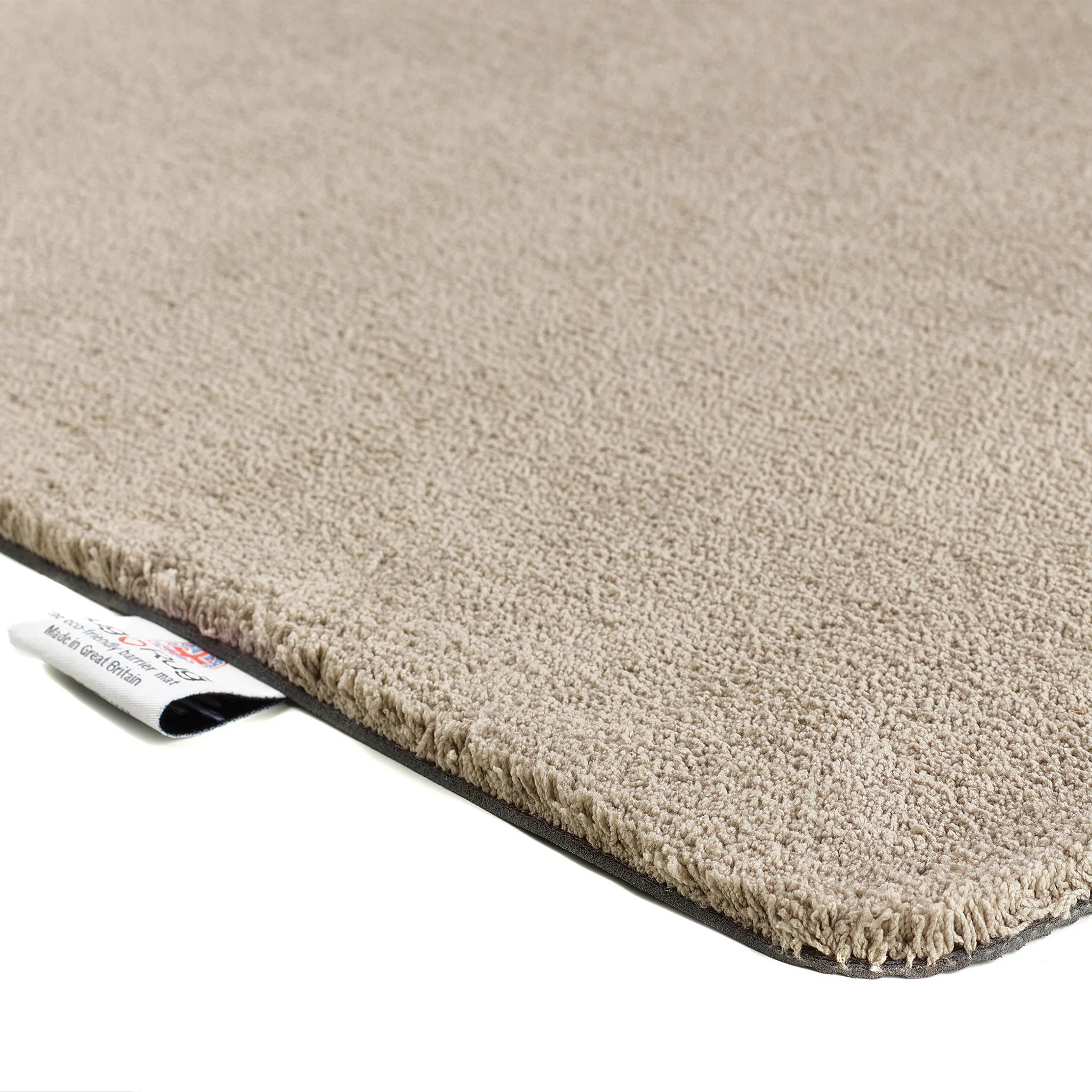 Close-up of the super soft texture of the Hug Rug Sense Bath Mat in Beige