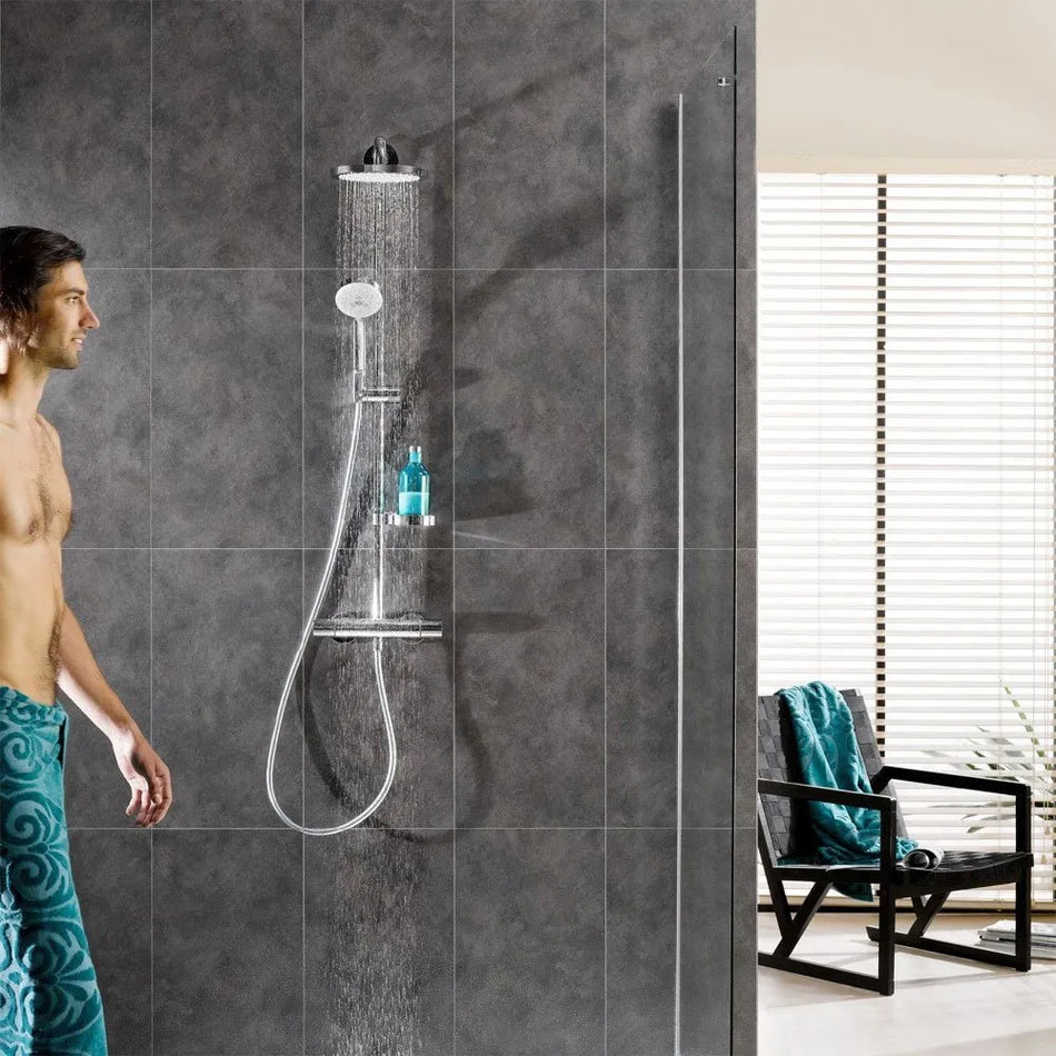 Dumawall+ Mystic Grey Wall Tile 65x37.5cm – Waterproof Grey Stone-Effect PVC Panel