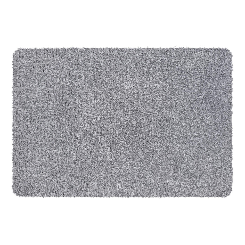 Hug Rug Plains Silver Eco Washable Rug full view