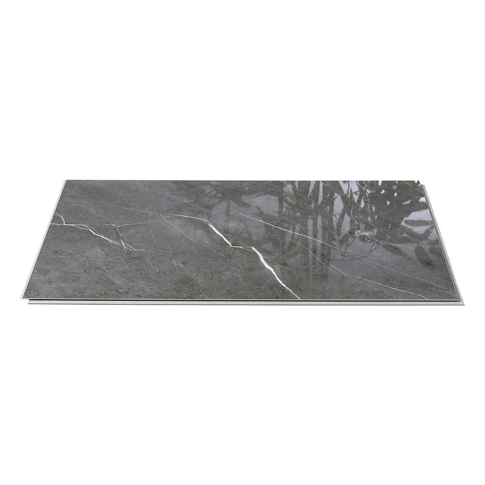 dark grey high-gloss bathroom wall panels