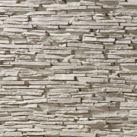 Close-up of Alpes Slate Italian White Panel showing textured stone effect and elegant Italian white finish
