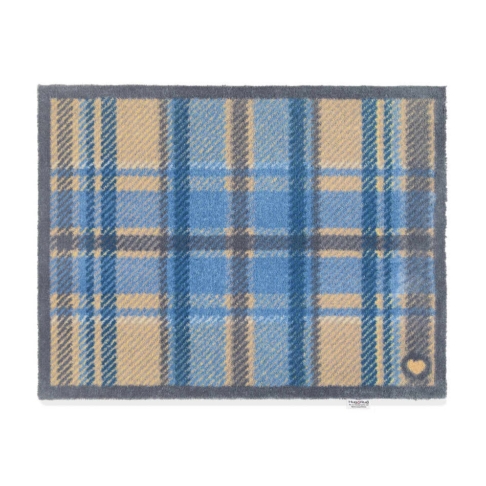Hug Rug Tartan Blue indoor doormat