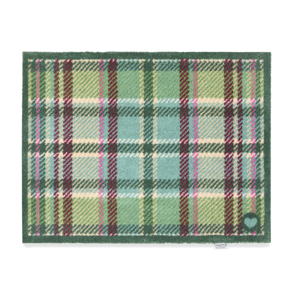 Hug Rug Tartan Green indoor doormat