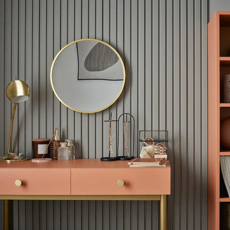 linerio m-line grey slat wall panel 2.65m