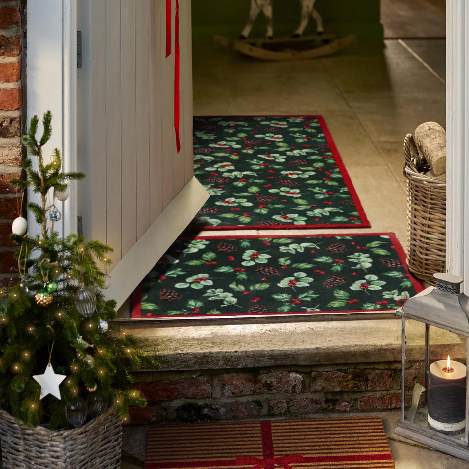 Festive Hug Rug for holiday entrances