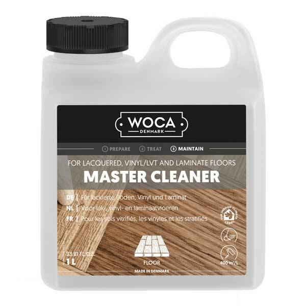 WOCA Denmark Master Cleaner for Lacquered, Vinyl, LVT & Laminate Floors 1 Litre
