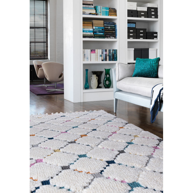 Ariana Criss Cross Shaggy Moroccan Rug AR08 - Asiatic