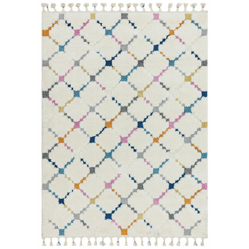 Ariana Criss Cross Shaggy Moroccan Rug AR08 - Asiatic