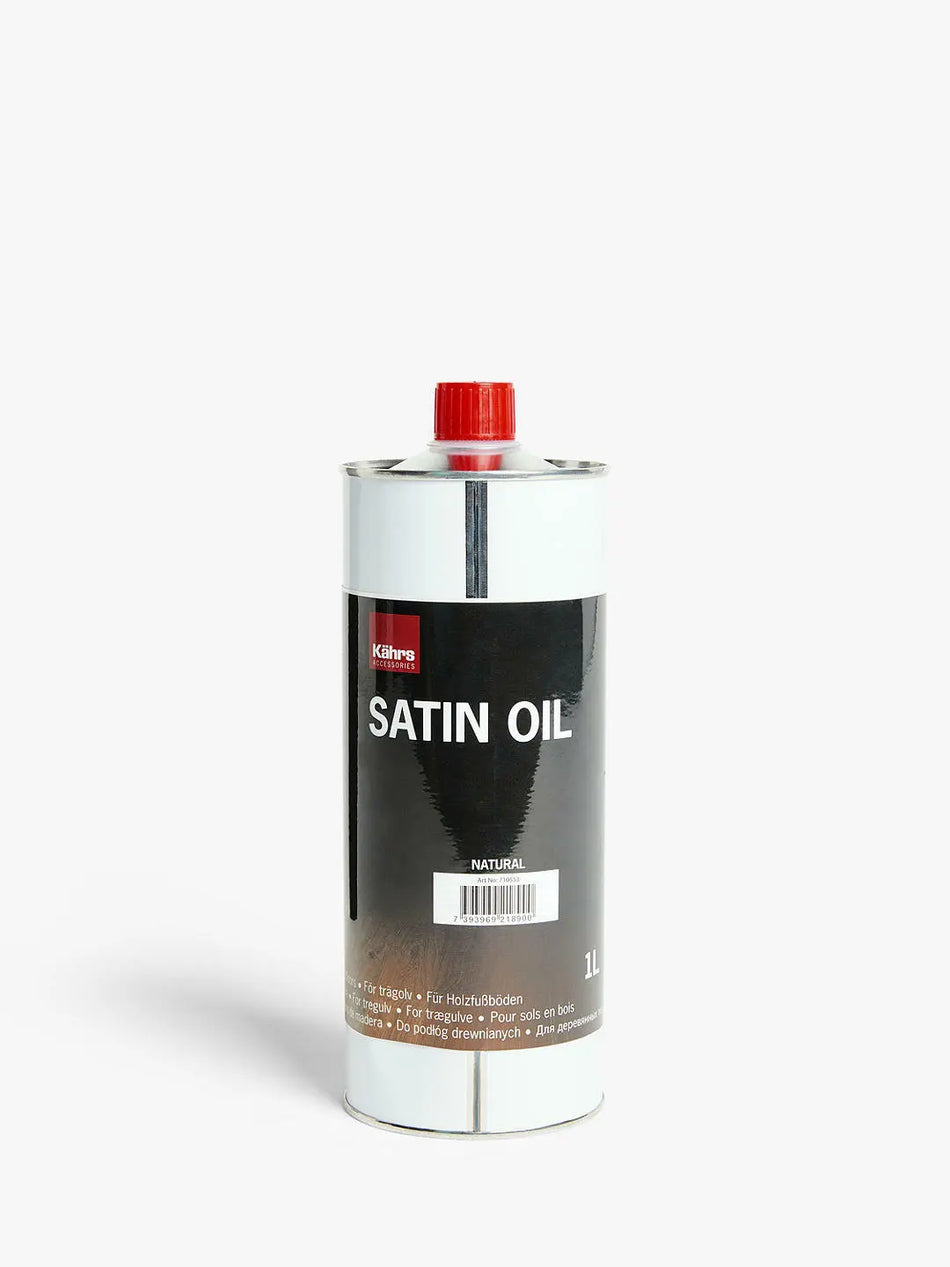 Kahrs Satin Oil 1 Litre For Parquet Floors - For Wood Floor Maintenance Natural