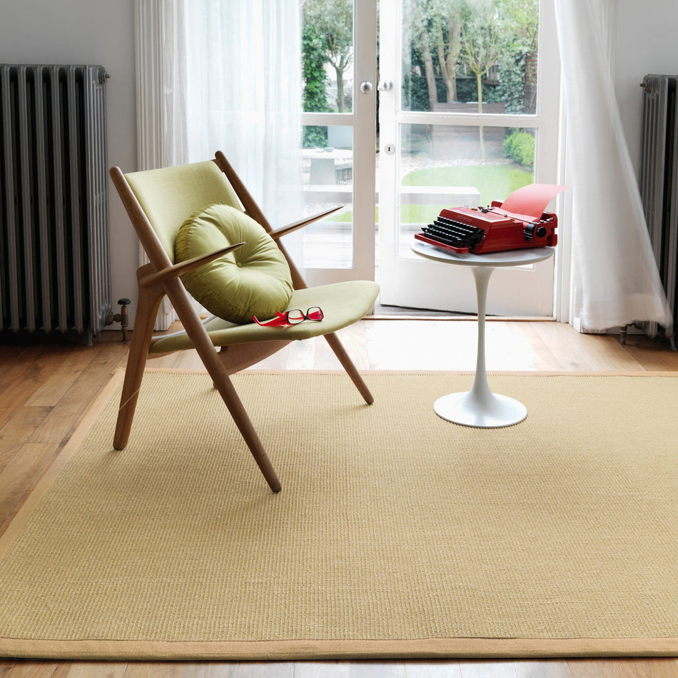Neutral toned sisal rug for hallway or living room