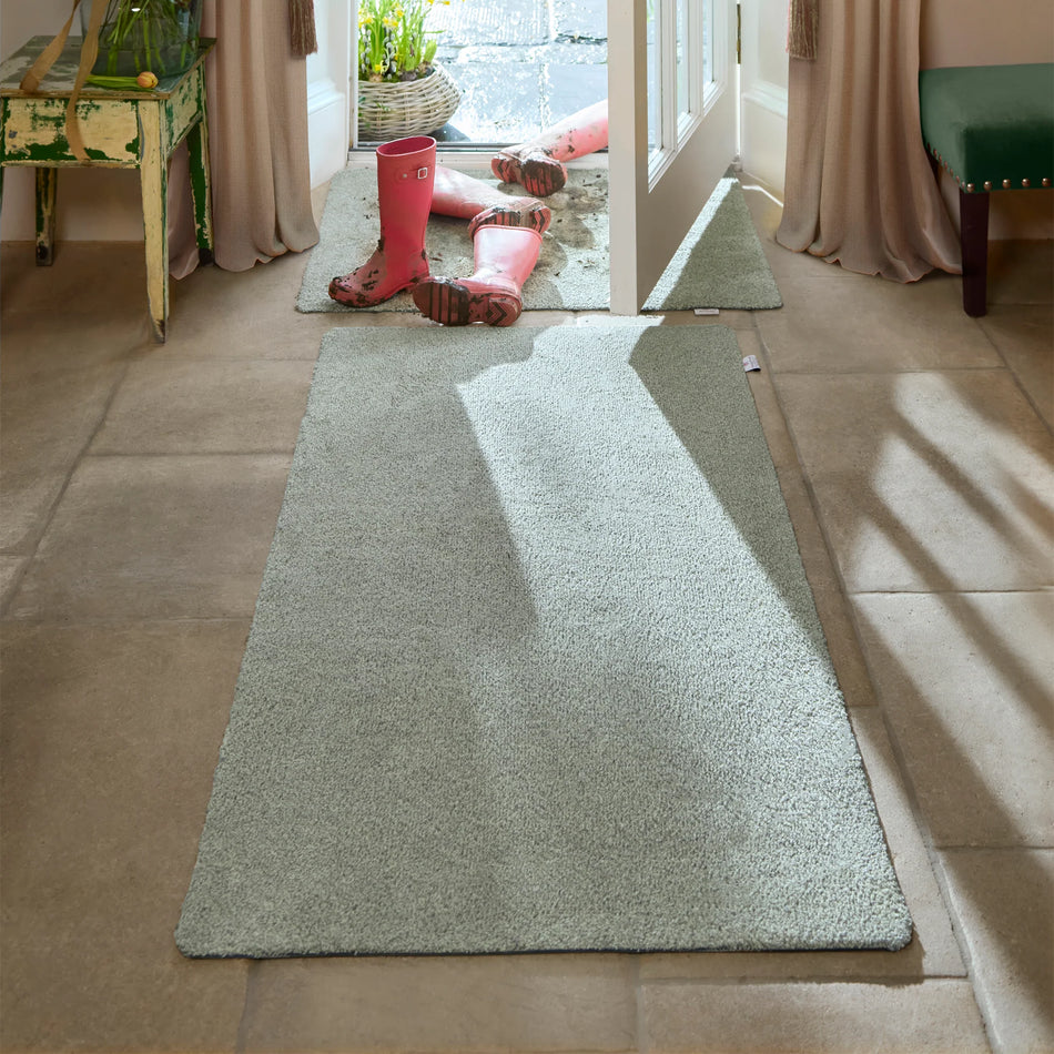 Hug Rug Plain Fleck Soft Green – Eco-Friendly Indoor Barrier Mat
