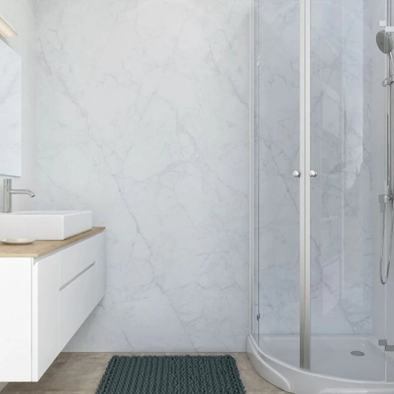 carrara marble tile effect pvc wall panels 2650x250mm