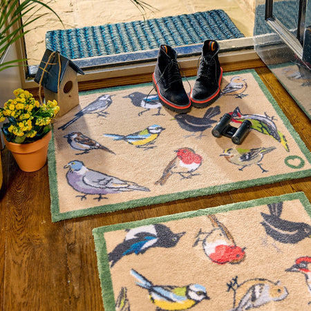 Eco-friendly washable bird-themed doormat

