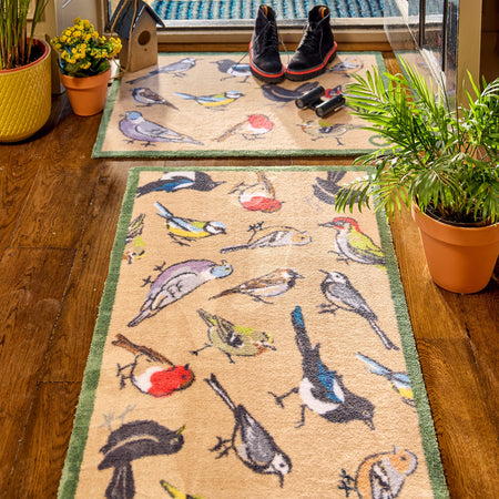 Close-up of Hug Rug Bird Watcher's non-slip backing

