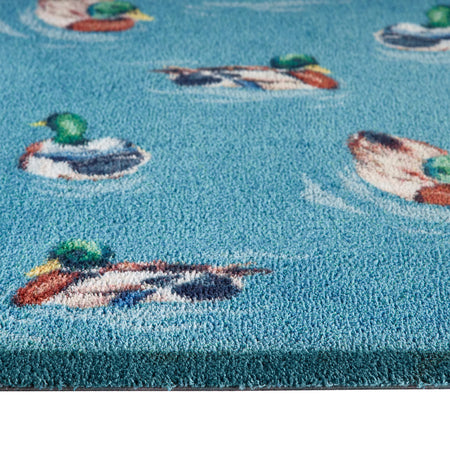 Close-up of Hug Rug duck design and texture