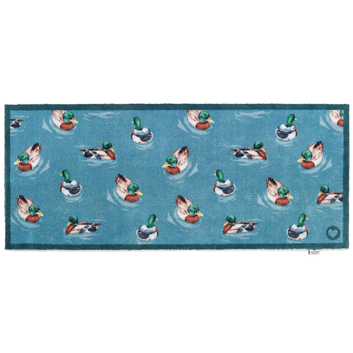 Hug Rug Swimming Ducks Runner 65x150cm indoor mat main front facing picture
