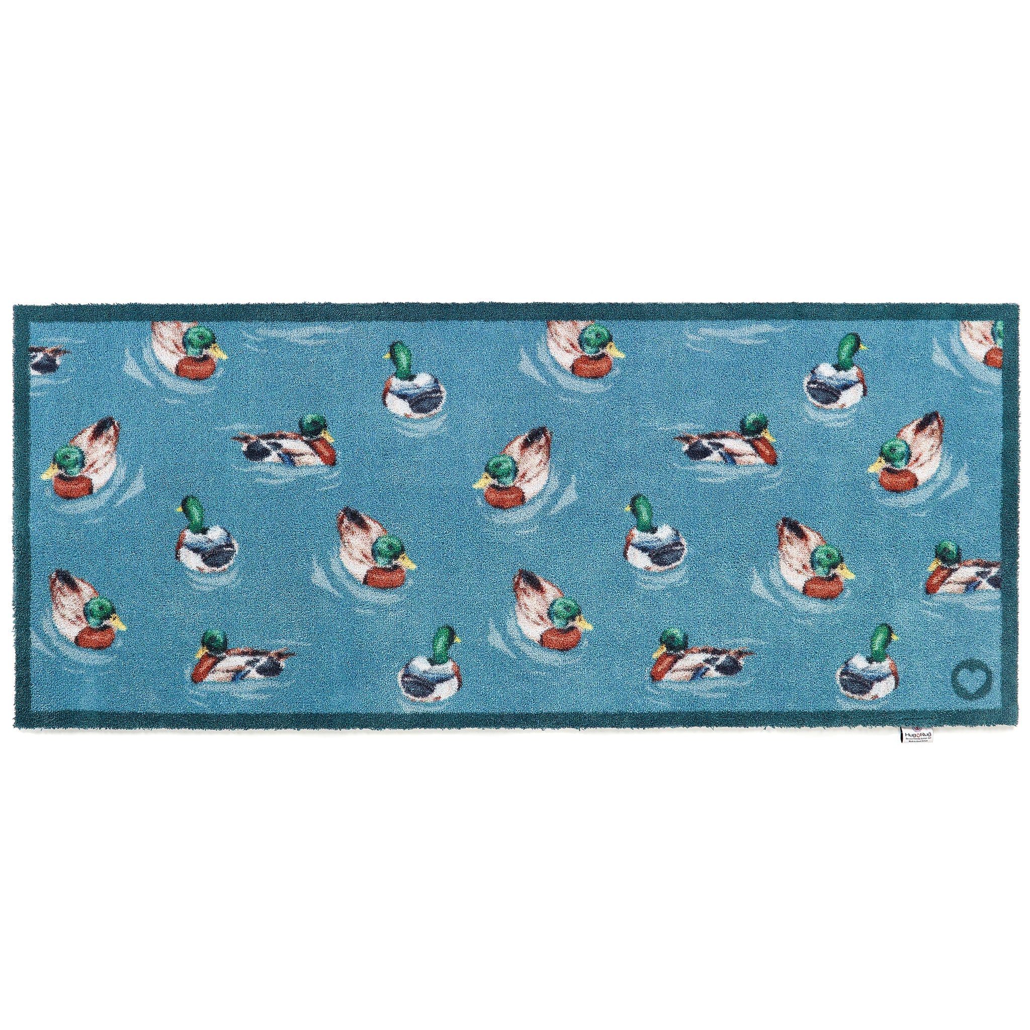 Hug Rug Swimming Ducks Runner 65x150cm indoor mat main front facing picture
