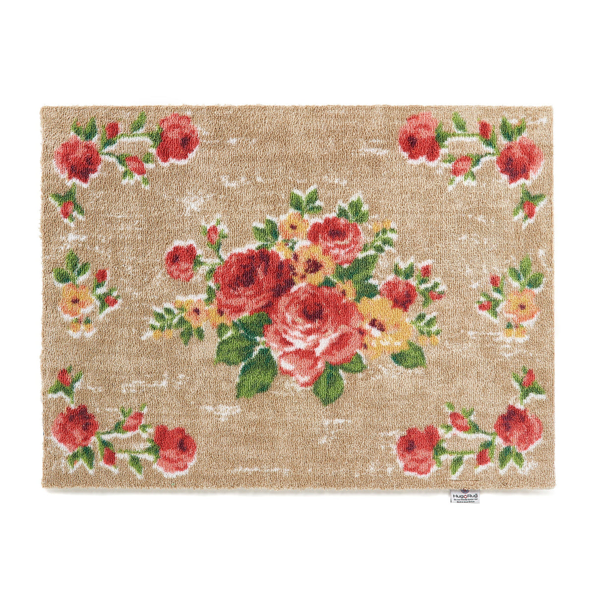 Hug Rug Vintage Rose doormat with floral design