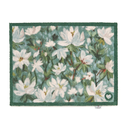 Hug Rug Water Lilies indoor mat with duck and pond scene

