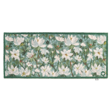 Hug Rug Water Lilies indoor runner with duck and pond scene

