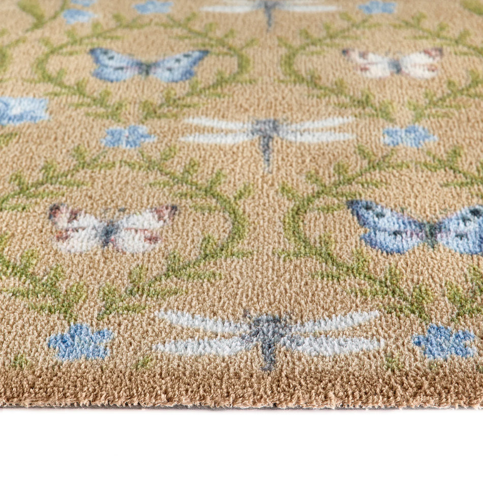 Close-up of Hug Rug wildflower and meadow pattern

