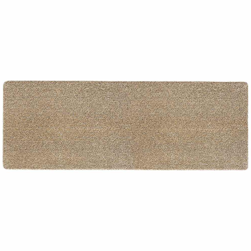 My Mat Cotton Linen washable doormat with natural tones runner