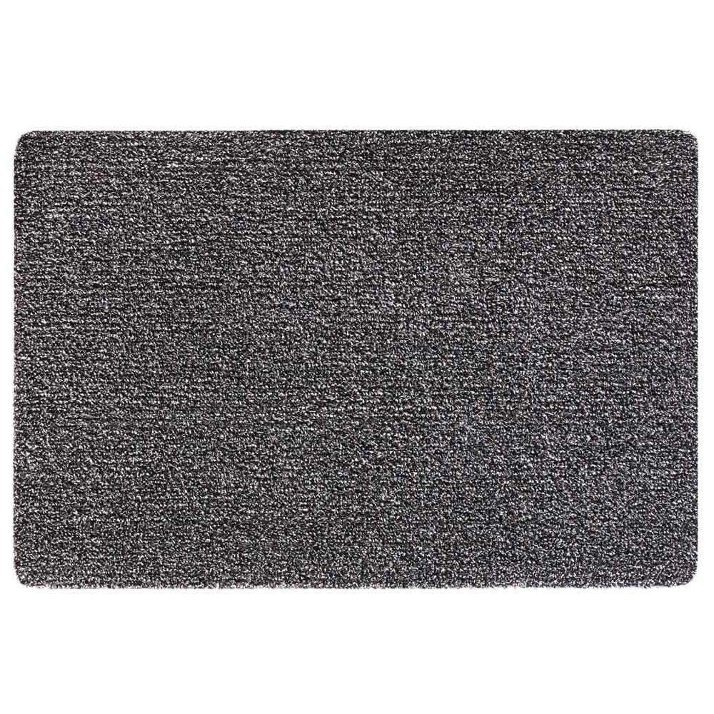 My Mat Cotton Charcoal indoor washable doormat fleck design