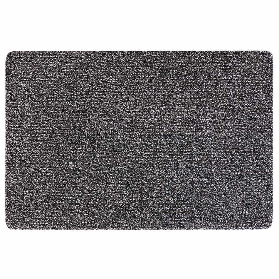 My Mat Cotton Charcoal indoor washable doormat fleck design