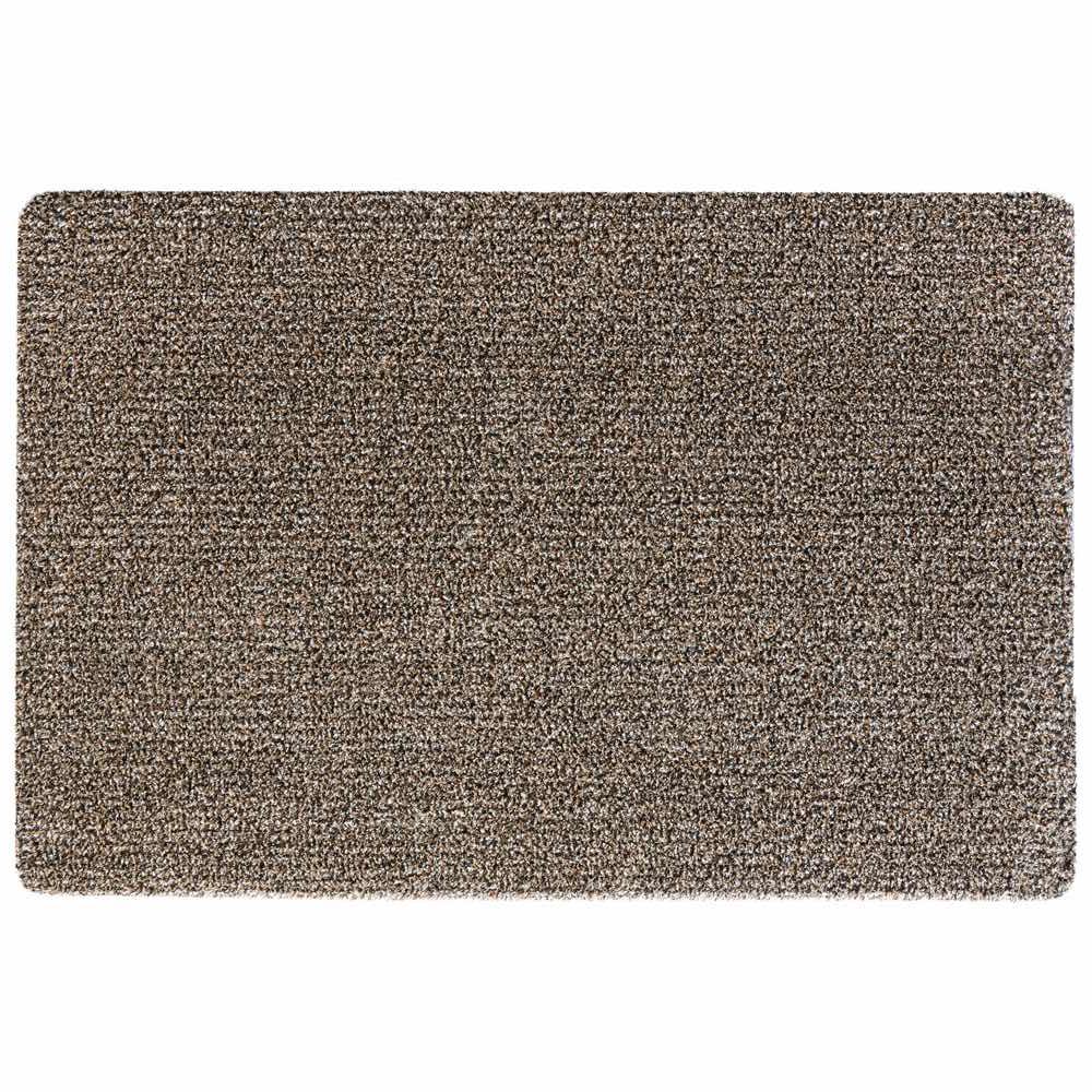 My Mat Cotton Coffee plain flecked washable mat