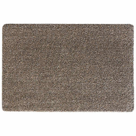 My Mat Cotton Coffee plain flecked washable mat