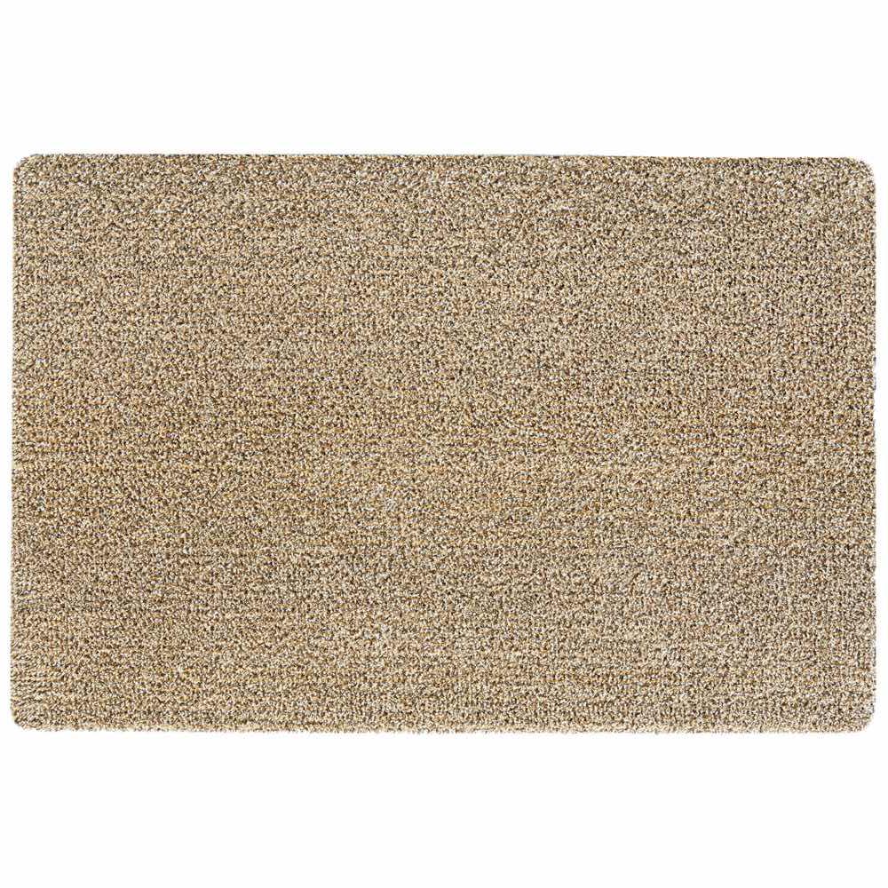 My Mat Cotton Linen washable doormat with natural tones