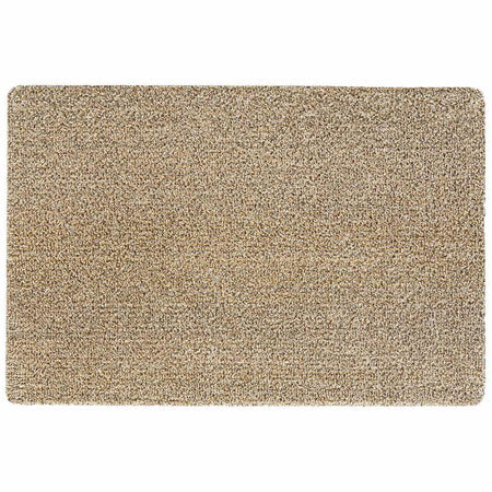 My Mat Cotton Linen washable doormat with natural tones