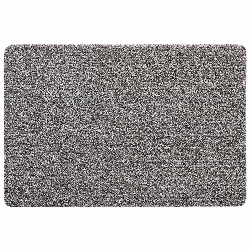 My Mat Cotton Slate washable mat with multi-toned grey flecks