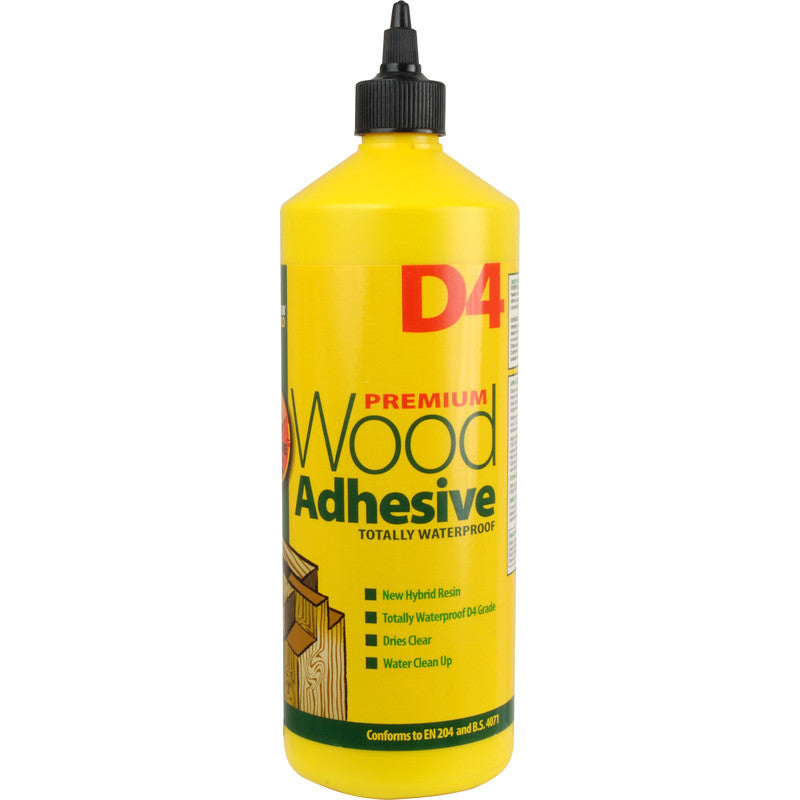 D4 Wood Glue applied to wooden surfaces – Ideal for outdoor furniture, kitchen joinery, and bathroom carpentry with strong waterproof bonding