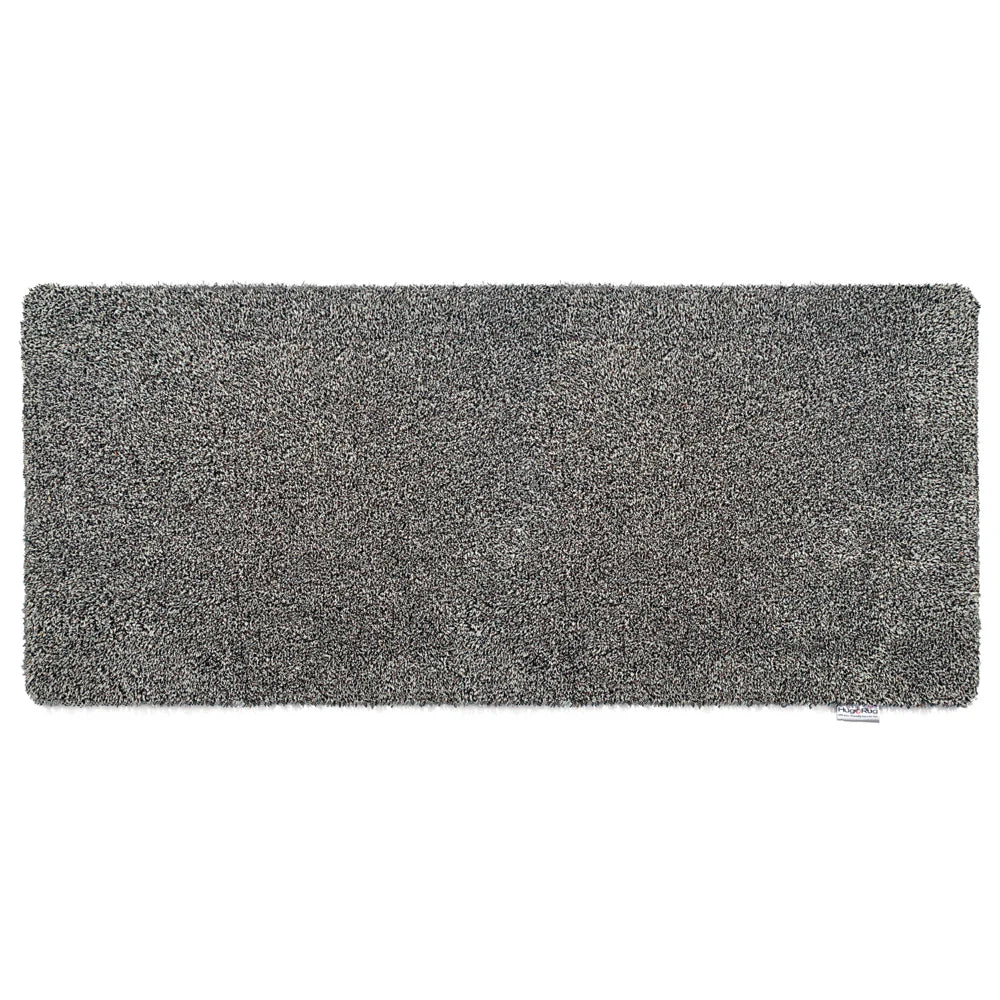 Gray doormat on a white background