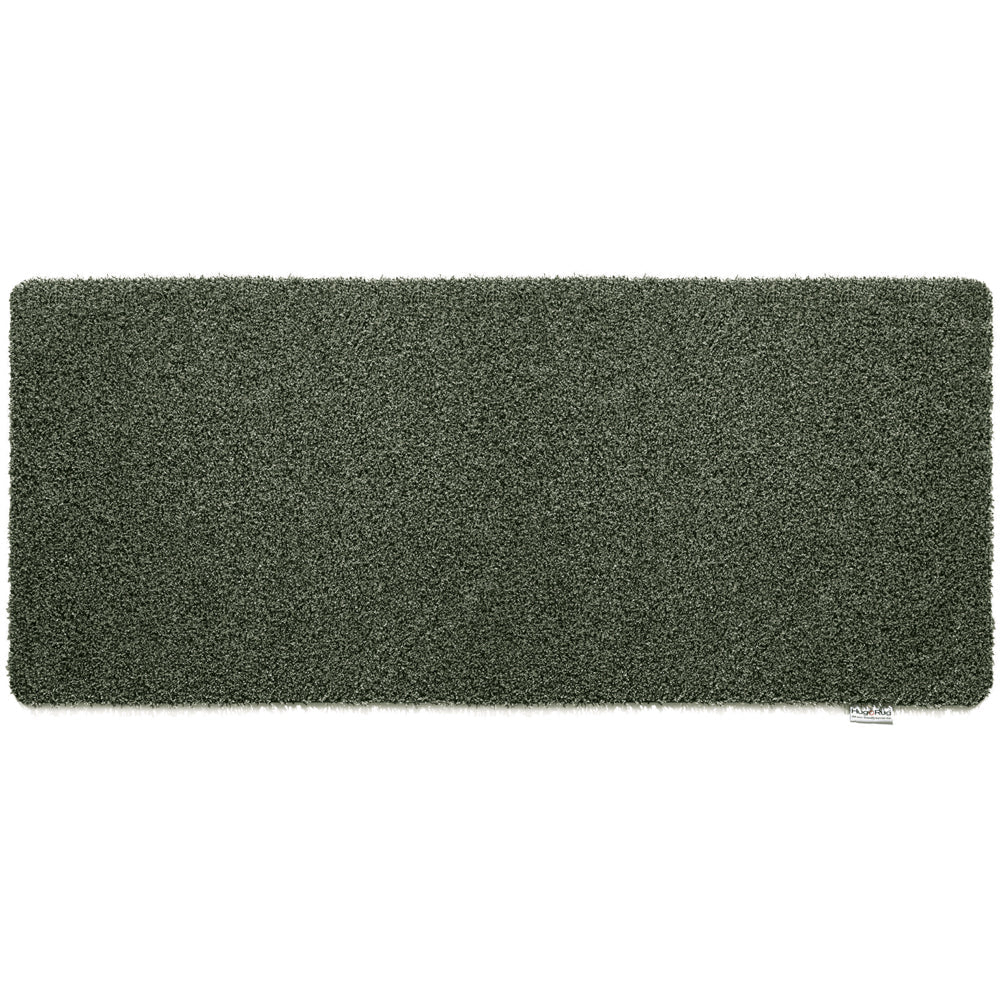 Hug Rug Plain Fleck sage green indoor runner

