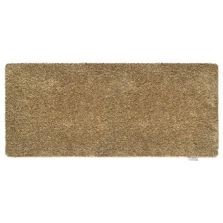Beige doormat runner on a white background
