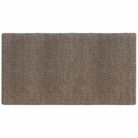 My Mat Cotton Coffee plain flecked washable mat runner