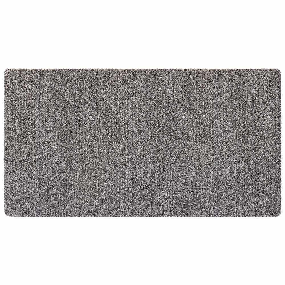 My Mat Cotton Slate washable mat with multi-toned grey flecks runner