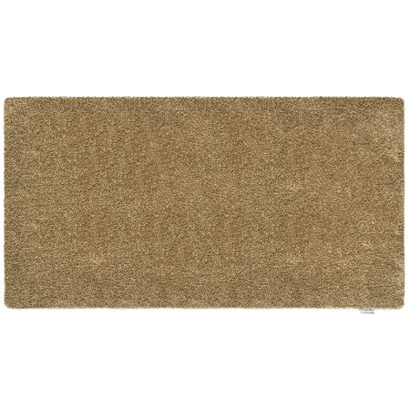 Beige doormat runner on a white background