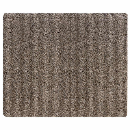 My Mat Cotton Coffee plain flecked washable mat 80x95cm