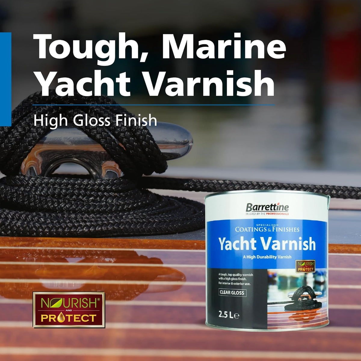 Outdoor furniture coated with Barrettine Yacht Varnish