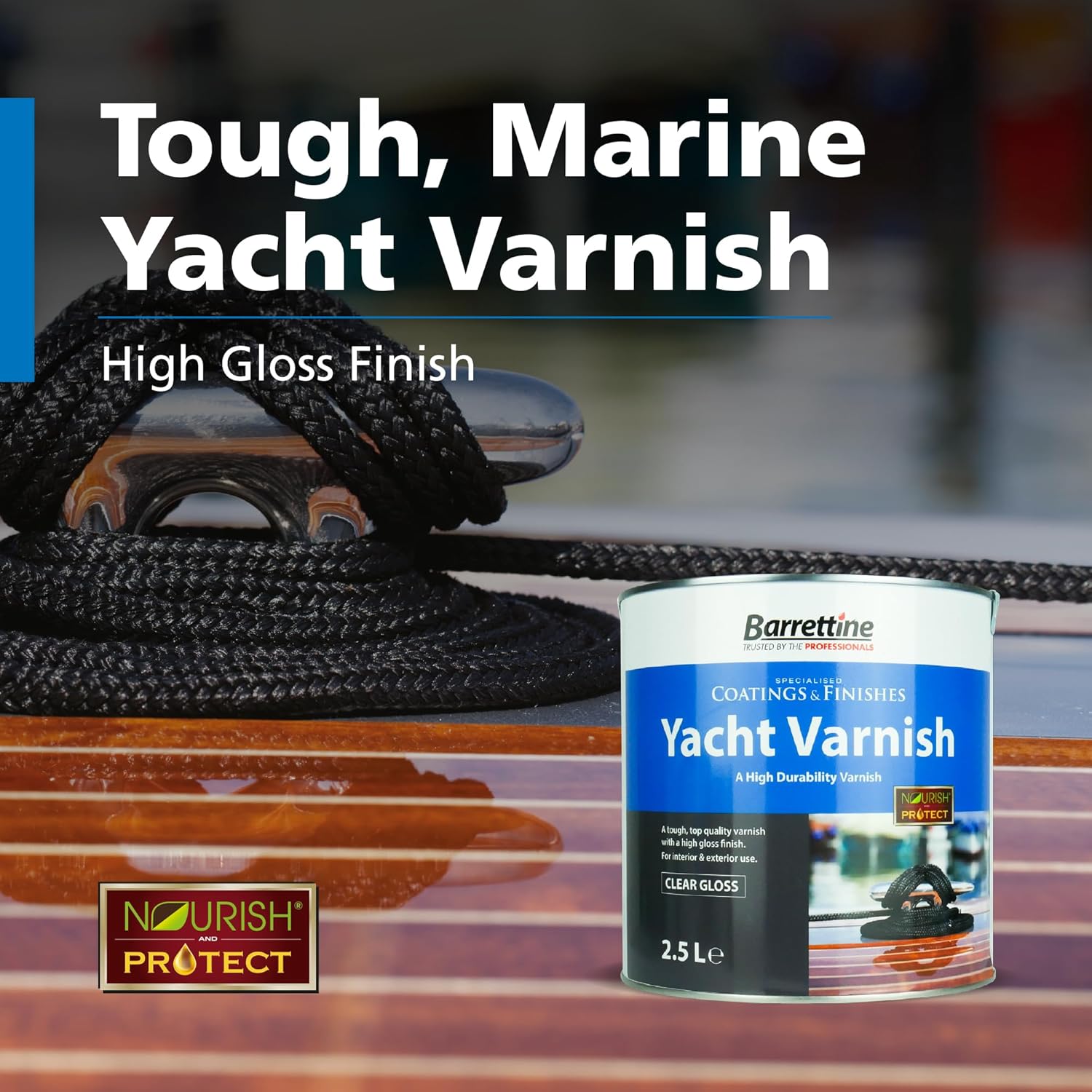Outdoor furniture coated with Barrettine Yacht Varnish