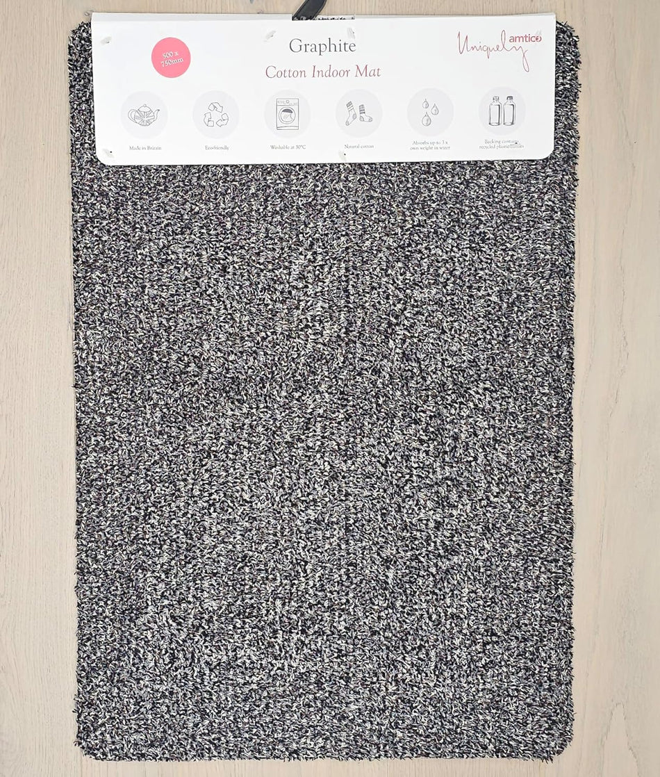 Amtico Indoor Doormat Graphite 50×75cm front view