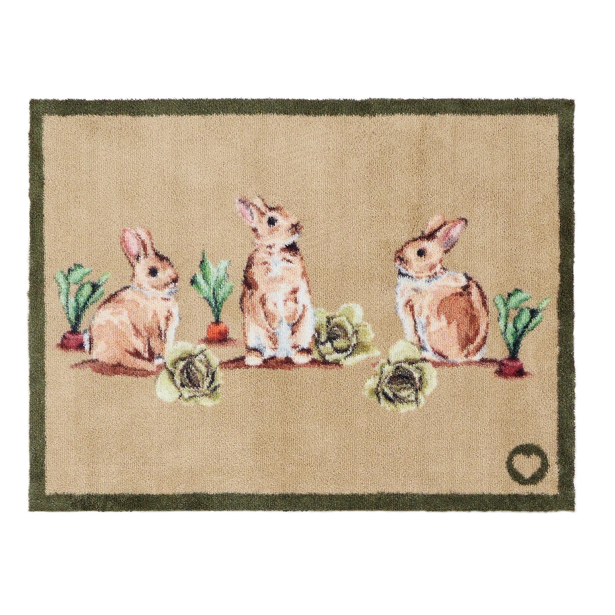 Hug Rug Allotment Bunnies indoor doormat


