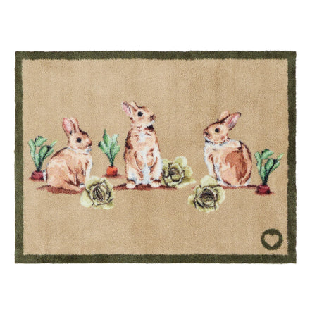 Hug Rug Allotment Bunnies indoor doormat

