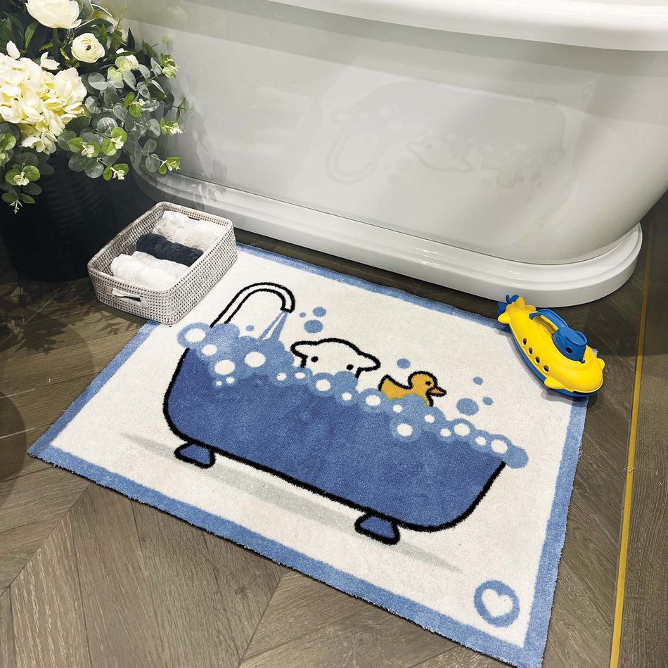 Hug Rug Bathtime Herdy – Charming Design Eco-Friendly, Washable & Non-Slip