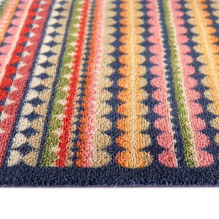 Close-up of Hug Rug Beady Stripe recycled surface

